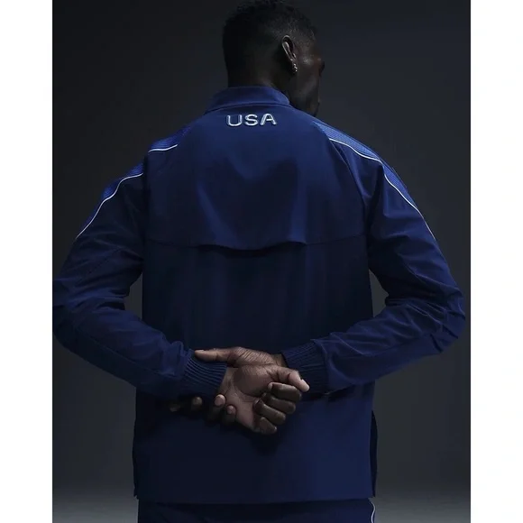 NWT Nike USA Paris 2024 Team Issued Men's Olympic Podium Jacket DZ3559-492 Large - Picture 4 of 13